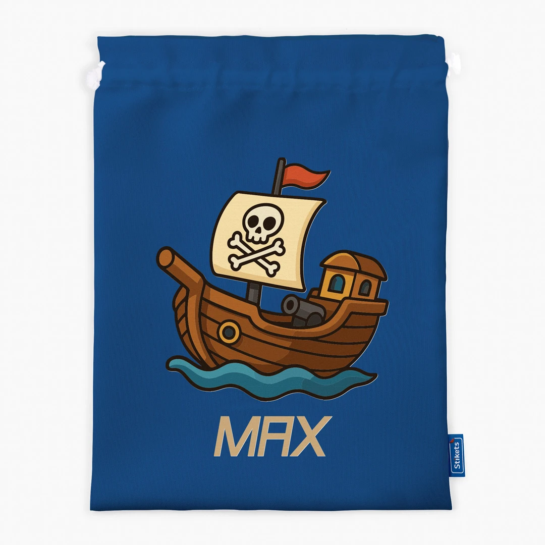 Personalised change bag with themed design