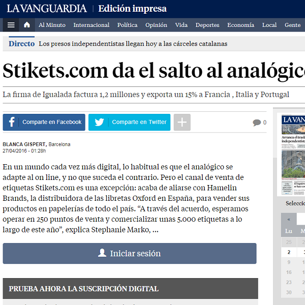 Stikets.com da el salto al ...