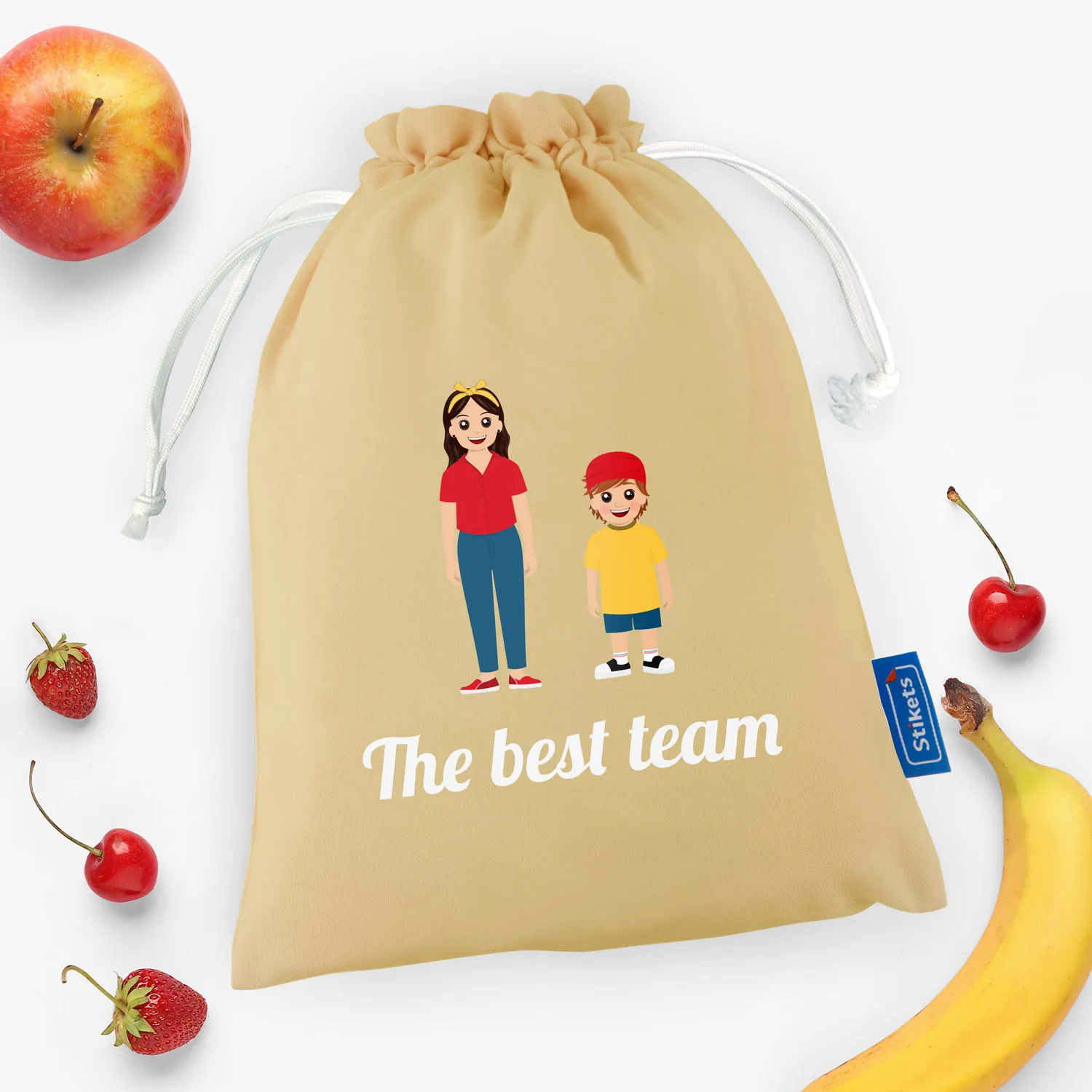 Sac à goûter personnalisé Twinie®️ Sac à goûter personnalisé Twinie®️