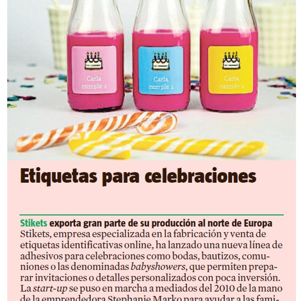 Etiquetas para celebraciones
