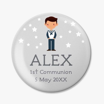 Personalized Round Fridge Magnets for Communions