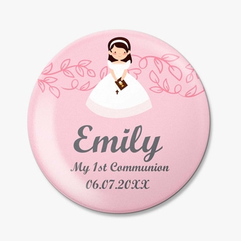 Personalized Round Fridge Magnets for Communions