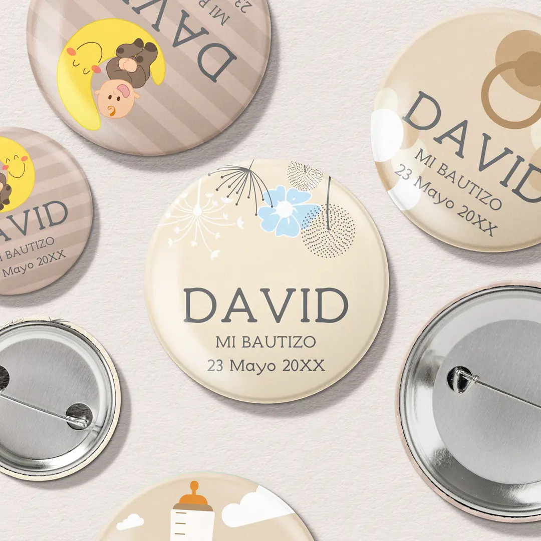 Chapas para bautizos