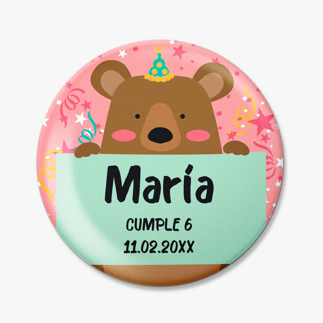Chapas para cumpleaños