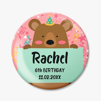 Personalized Round Fridge Magnets for Birthday