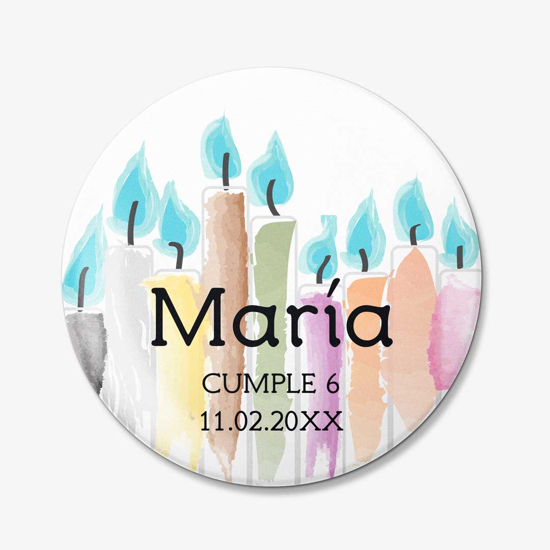 Chapas para cumpleaños