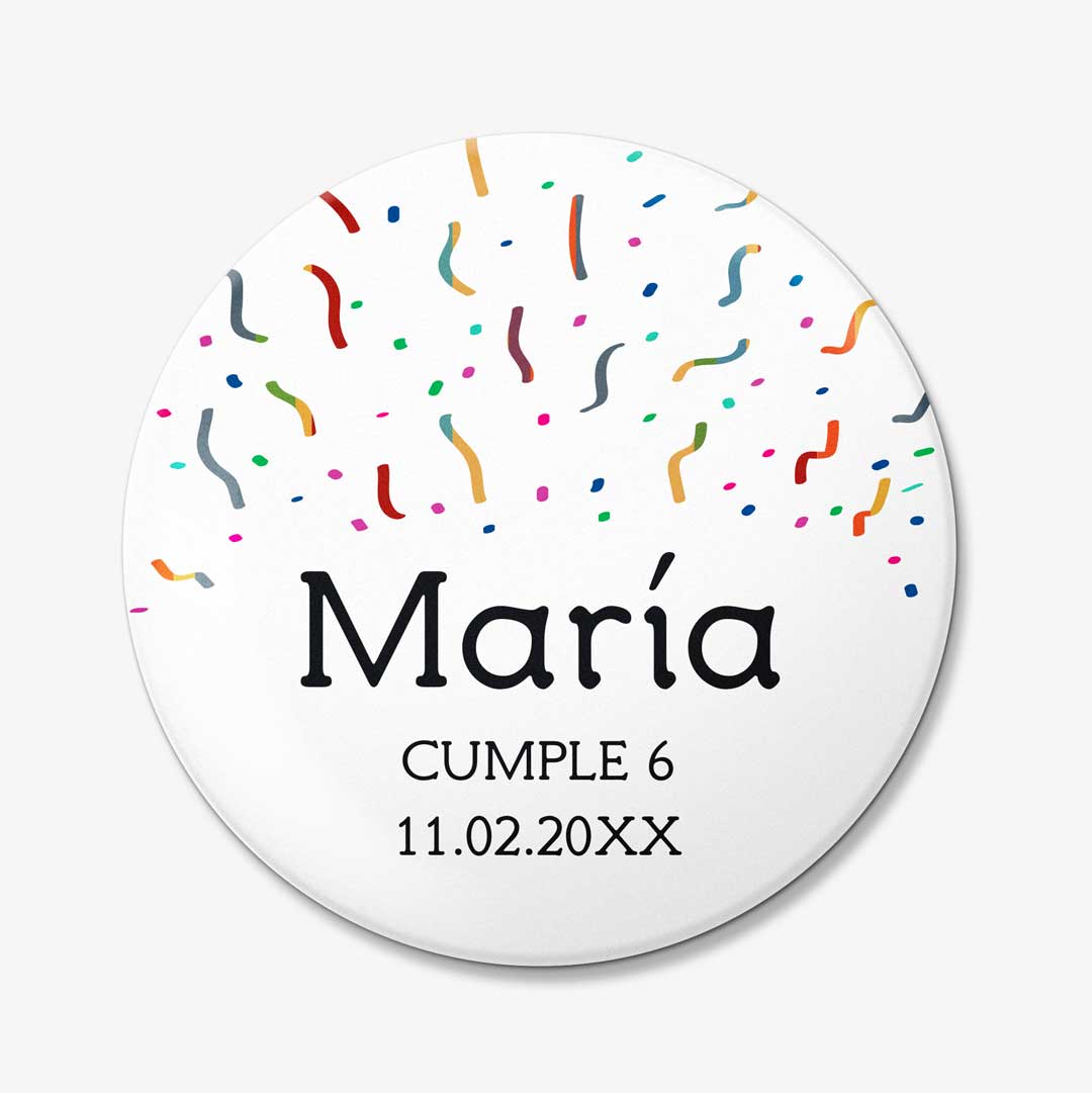 Chapas para cumpleaños