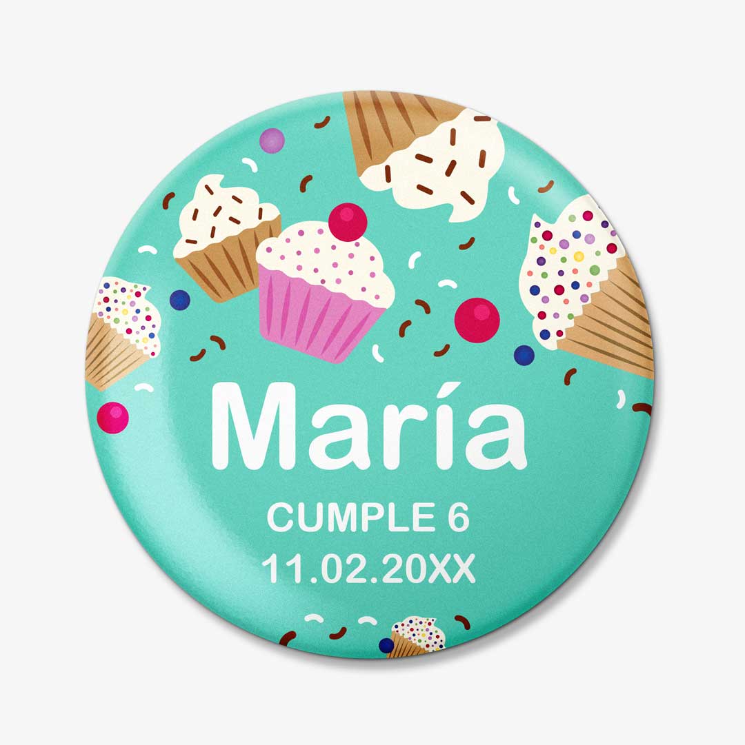 Chapas para cumpleaños
