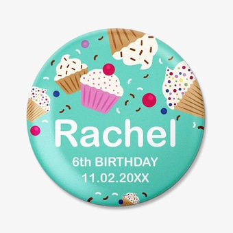 Personalized Round Fridge Magnets for Birthday