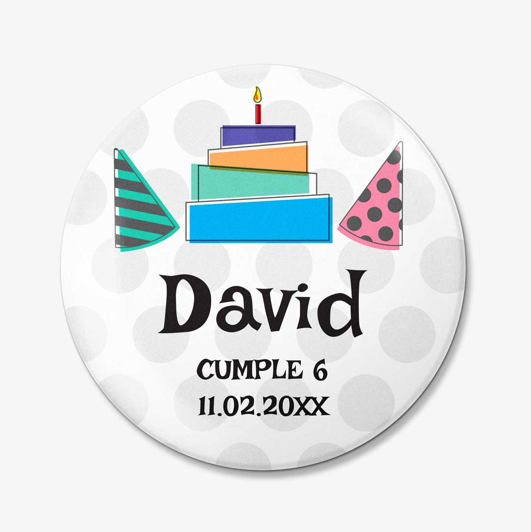 Chapas para cumpleaños