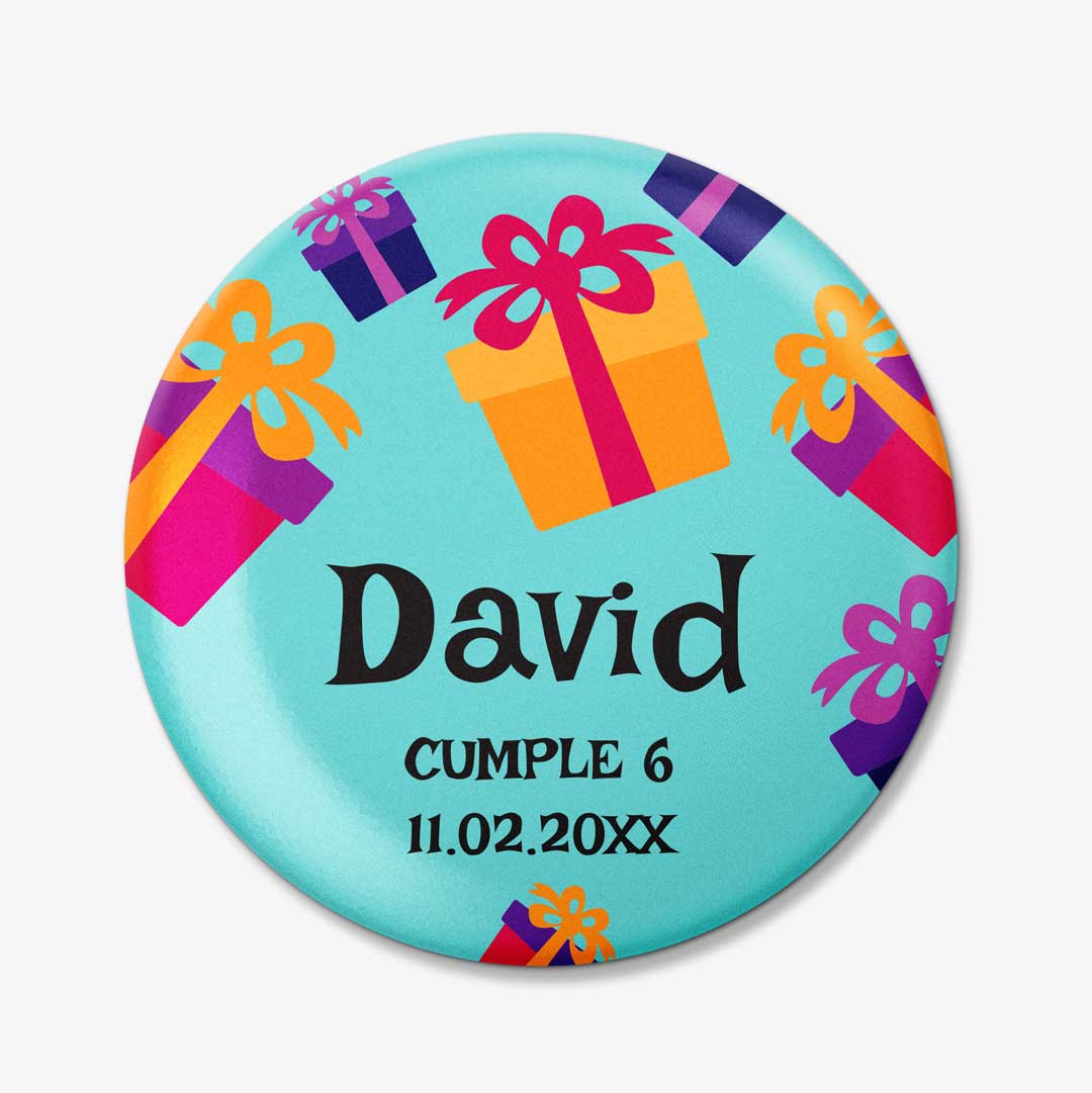 Chapas para cumpleaños