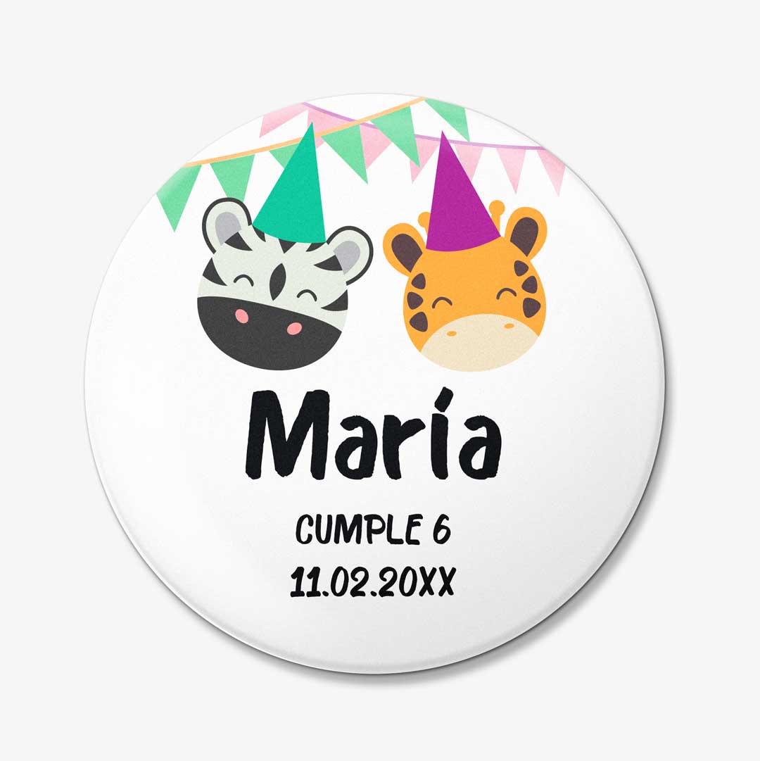 Chapas para cumpleaños