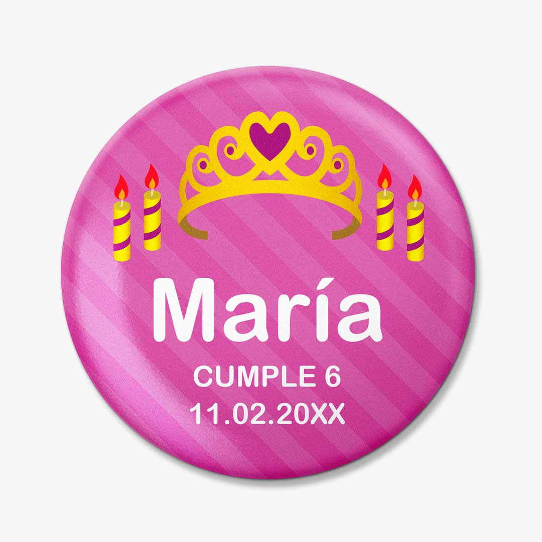 Chapas para cumpleaños