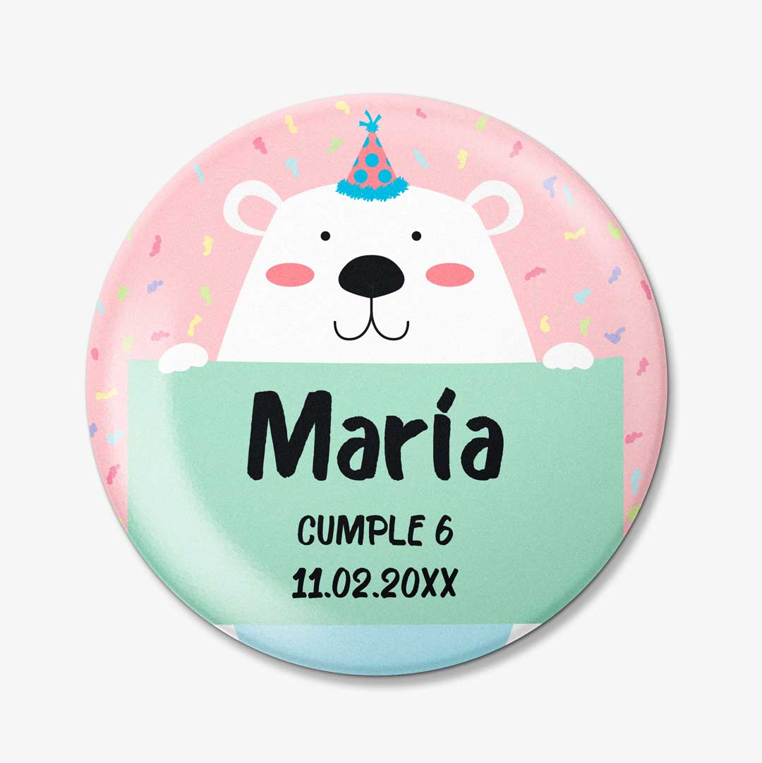Chapas para cumpleaños