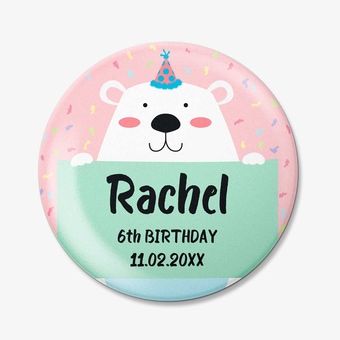 Personalized Round Fridge Magnets for Birthday
