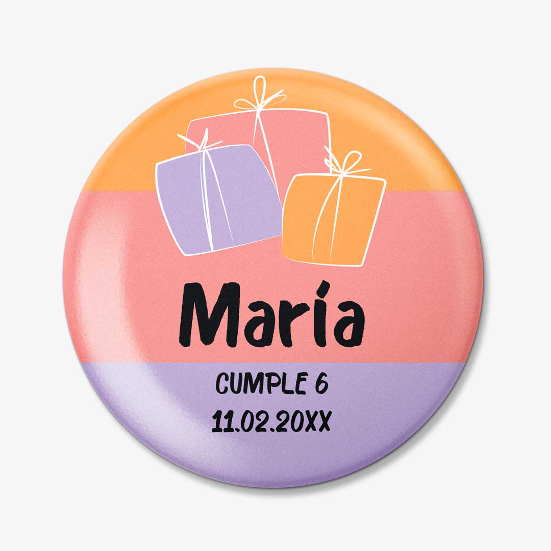 Chapas para cumpleaños