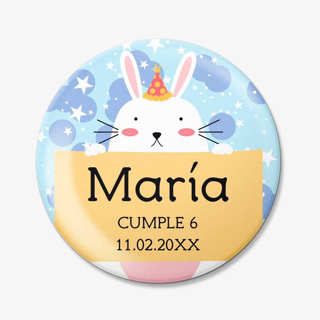 Chapas para cumpleaños