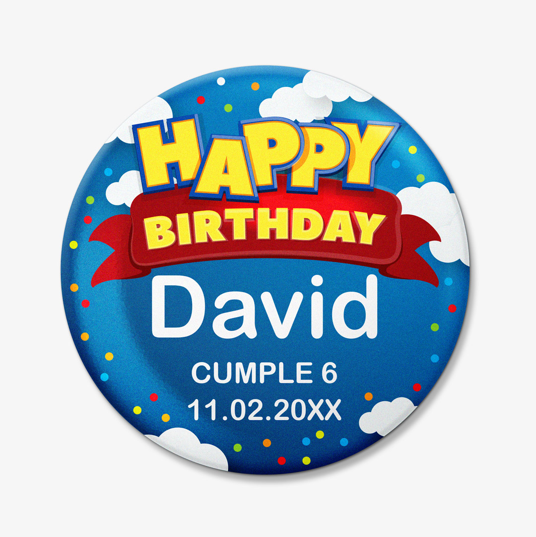 Chapas para cumpleaños