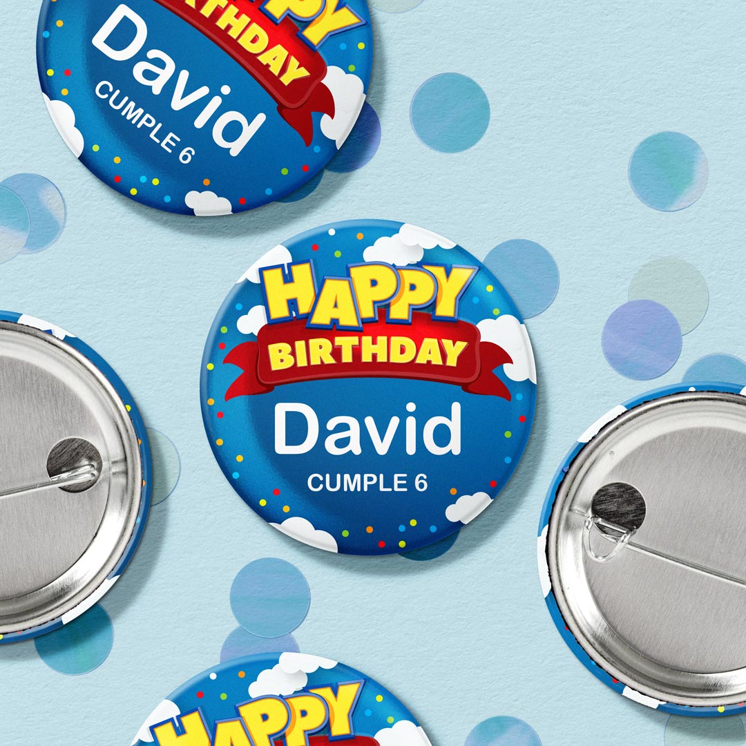 Chapas para cumpleaños