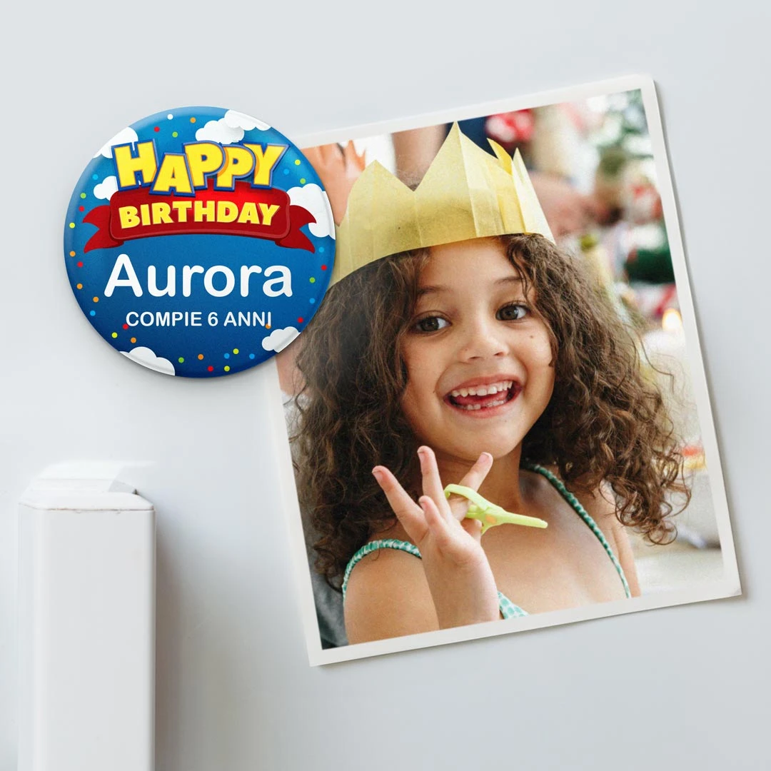 Personalized Round Fridge Magnets for Birthday