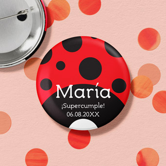 Chapas para cumpleaños de 5,6 cm