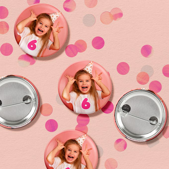 Buttons mit Foto 3,8 cm