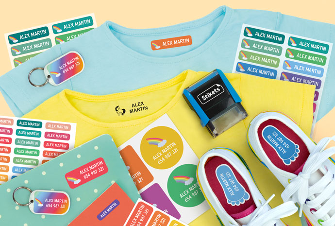 Pack de etiquetas y sello personalizado Pack de etiquetas y sello personalizado