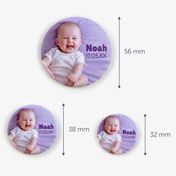 Personalised Round Fridge Magnets