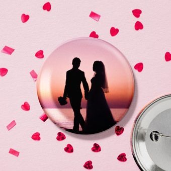 Buttons mit Foto 5,6 cm