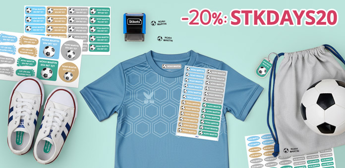 Label everything and get a -20% discount.