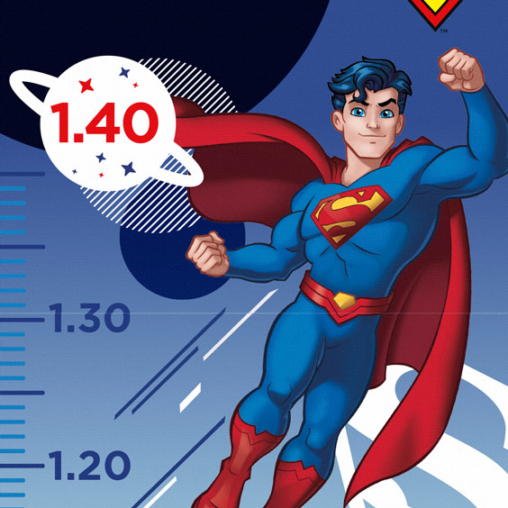 Superman Personalized Growth Chart