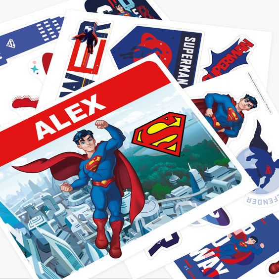 Superman Personalized Wall Decals