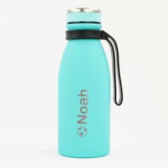 Personalised Aquamarine 350ml Thermal Bottle by Tandem