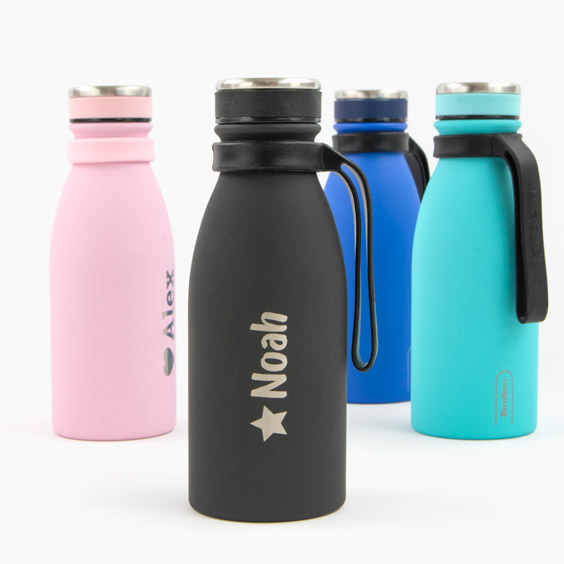 Black Customizable Engraved Thermal Bottle Tandem 350ml