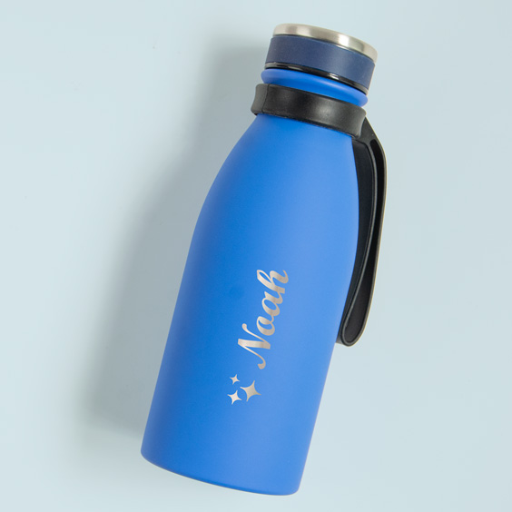 Blue Customisable Engraved Thermal Bottle Tandem 350ml 