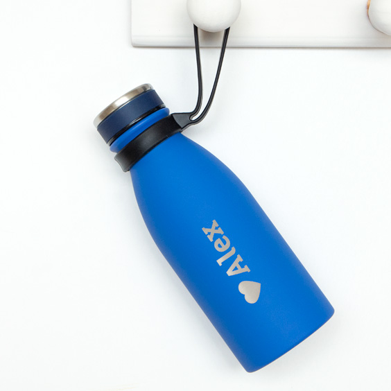 Blue Customizable Engraved Thermal Bottle Tandem 350ml