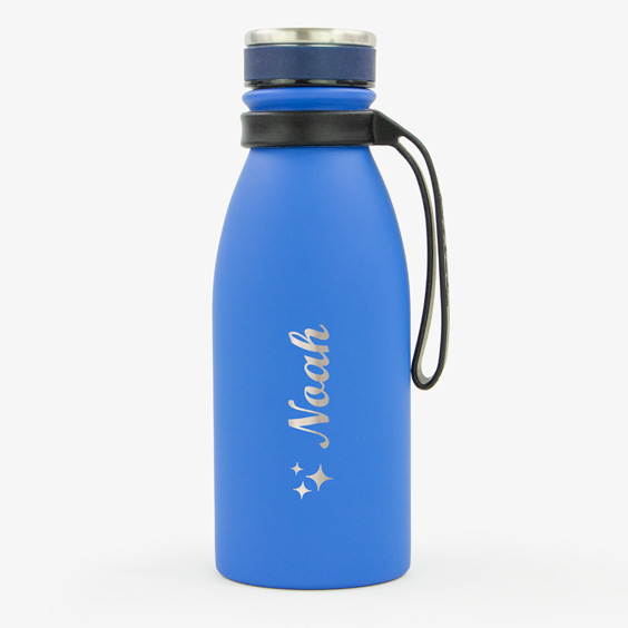 Blue Customisable Engraved Thermal Bottle Tandem 350ml 