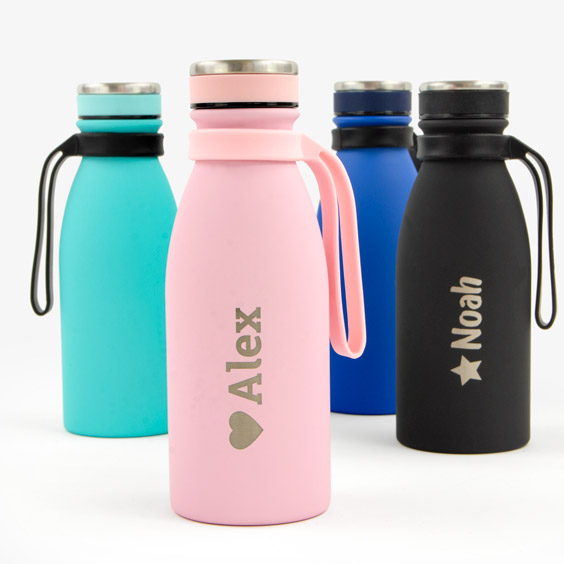 Pink Customizable Engraved Thermal Bottle Tandem 350ml 