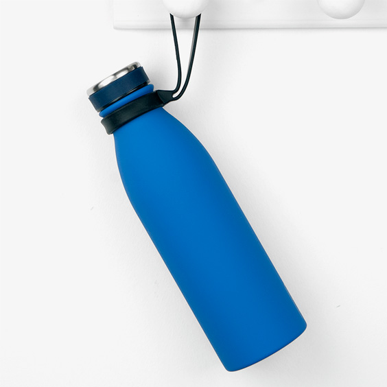 Cobalt Blue Customizable Engraved Thermal Bottle Tandem 500ml