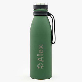 Forest Green Personalised Thermal 500ml Bottle by Tandem 