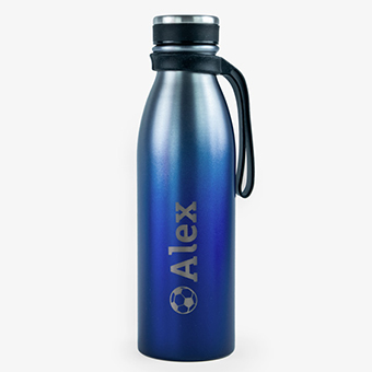 Garrafa térmica Tandem personalizada 500ml Azul metalizado