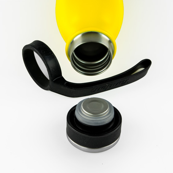 Fluorescent Yellow Personalized Thermal 500ml Bottle by Tandem