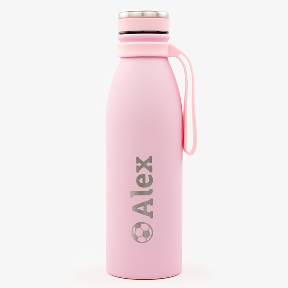 Personalisierte Thermosflasche Tandem graviert 500ml Rosa Nude