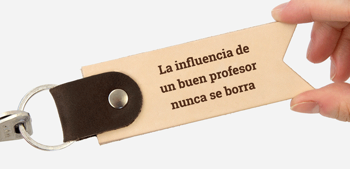 Llavero personalizado de cuero