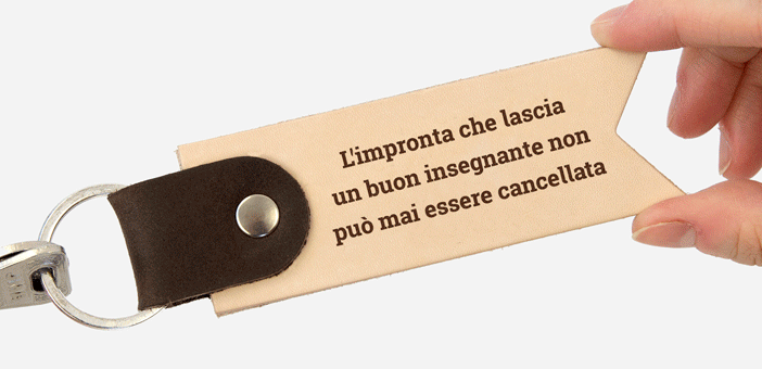 Portachiavi in pelle personalizzato