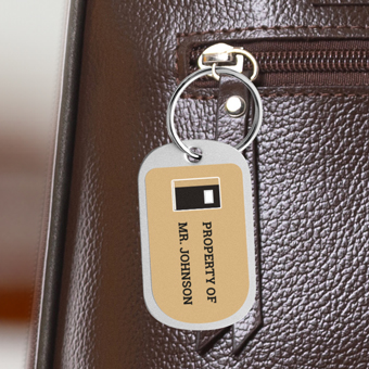 Personalised luggage tags