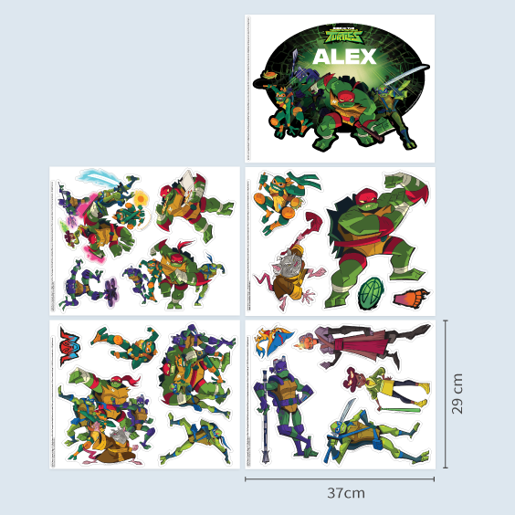 The Ninja Turtles Custom Wall Stickers