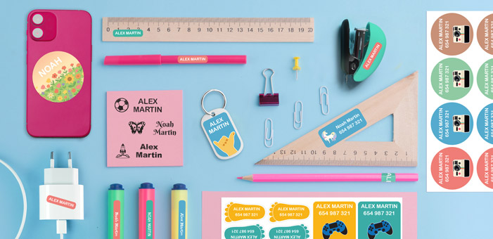Etiquetas personalizadas adhesivas