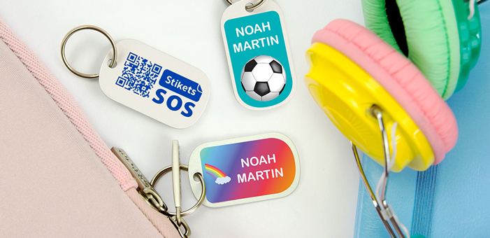 Chapas identificativas pequeñas para maletas