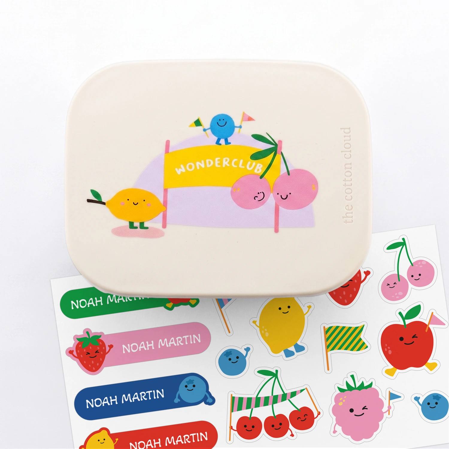 Personalised Cherry Pop stainless steel lunch box